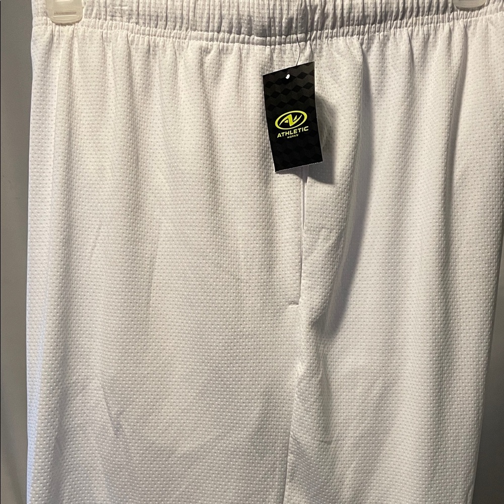 NEW Athletic Works White Performance Shorts